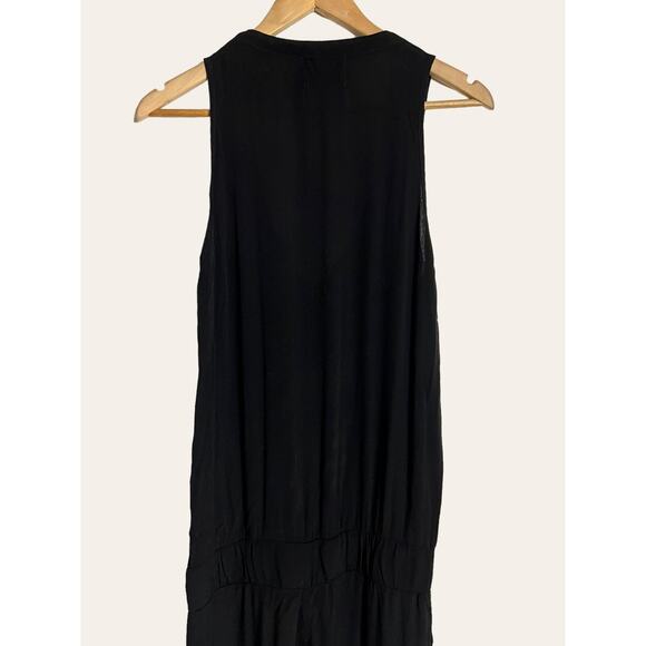 Monrow Black Crepe Basic Scoop Neck Sleeveless Jumpsuit Size Medium - Picture 11 of 11